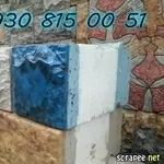 Мрамор из бетона и теплоблоки 